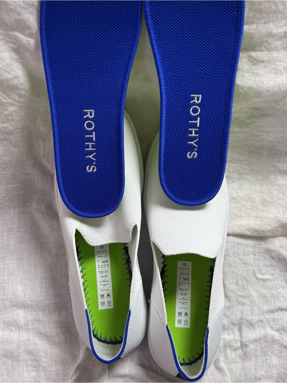 Rothy's EUC White Slip-On Sneakers - Picture 10 of 12